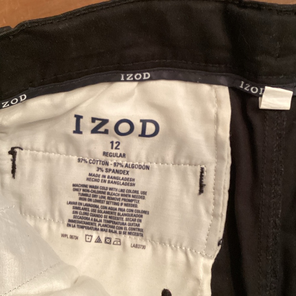 IZOD Classic Black Trousers